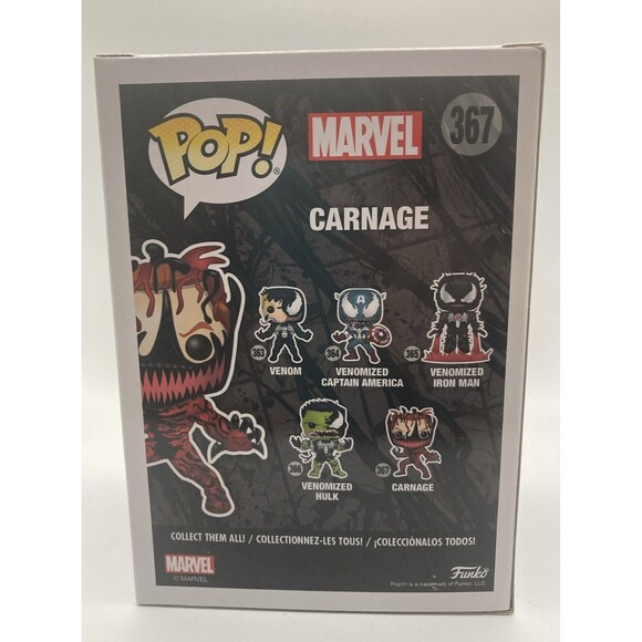 Funko Pop Marvel: Venom - Carnage/Cletus Kasady Collectible Figure #367 - Picture 3 of 3
